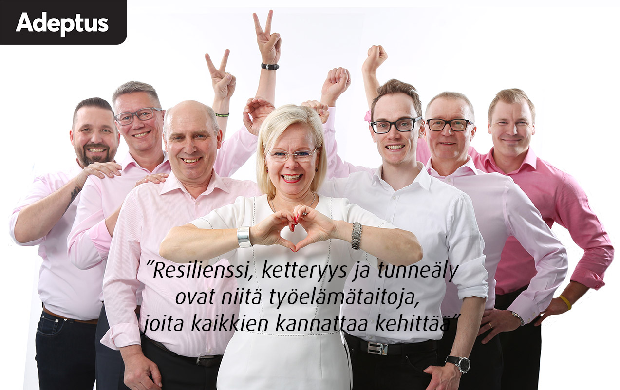 Resilienssi, ketteryys ja tunneäly ovat työelämätaitoja, joita kaikkien kannattaa kehittää.